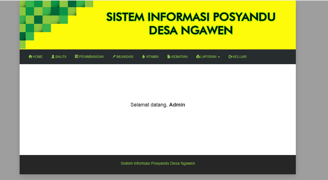 Download Sourcecode Sistem Informasi Posyandu  Berbasis PHP 